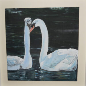 Loving Swans Oil Painting