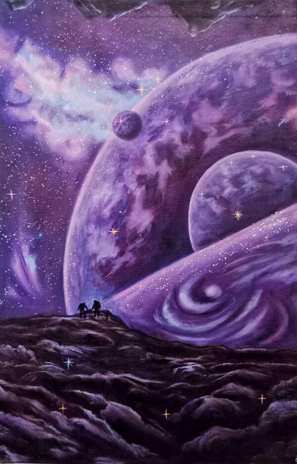 Purple New World oil painting
