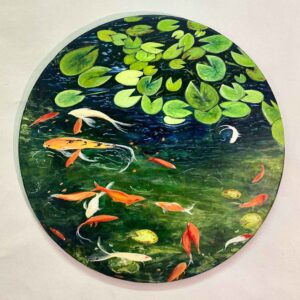 Koi Fish Pond Painting